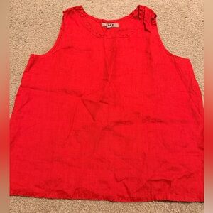 Flax Women's Vibrant Red Tank Top